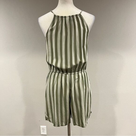 Old Navy Striped Green short Romper - Picture 6 of 12
